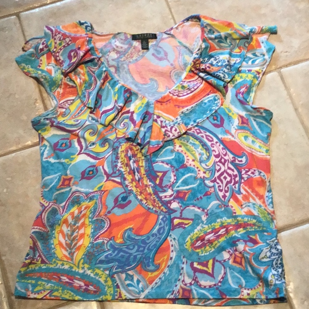 ❤️Ralph Lauren 100% Cotton t-shirt/blouse